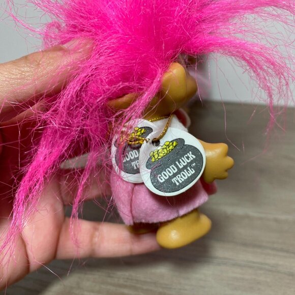 Russ Good Luck Trolls Doll Collectible Toys Vintage 1990s - Picture 6 of 8